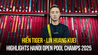 Highlights trận đấu giữa Hiển tiger và Lin Huang Kuei - Hanoi Open Pool Championship 2025