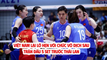 Việt Nam lại lỡ hẹn chức vô địch sau trận đấu 5 set trước Thái Lan - SEA V.League 2025 chặng 1