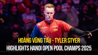 Highlights trận đấu giữa Hoàng Vũng Tàu vs Tyler Styer - Hanoi Open Pool Championship 2025