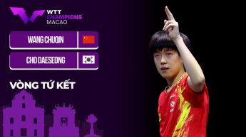 Wang Chuqin vs Cho Daeseong - Tứ kết đơn Nam - WTT Champions Macao 2024