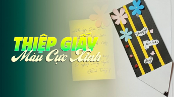 Thiệp Giấy Màu Cực Xinh