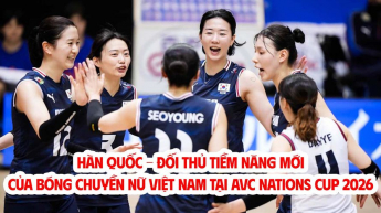 Hàn Quốc - Đối thủ tiềm năng mới của bóng chuyền nữ Việt Nam tại AVC Nations Cup 2026